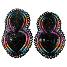 Load image into Gallery viewer, Heart Drop Glam Earrings