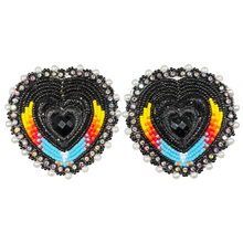 Load image into Gallery viewer, Heart Glam Earrings