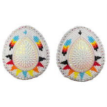 Load image into Gallery viewer, Large Teardrop Glam Earrings