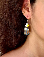 Load image into Gallery viewer, Bone Eagle With Feathers Earring