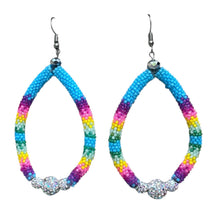 Load image into Gallery viewer, Rhinestone Bead Hoop Earring