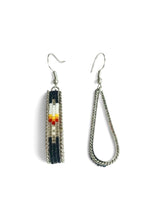 Load image into Gallery viewer, Inlay Beaded Dangle Hoop Earrings