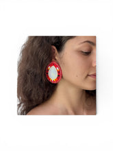 Load image into Gallery viewer, Large Teardrop Glam Earrings