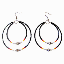 Load image into Gallery viewer, Memory Wire Double Hoop Earrings