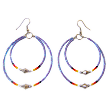 Load image into Gallery viewer, Memory Wire Double Hoop Earrings