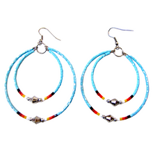 Load image into Gallery viewer, Memory Wire Double Hoop Earrings