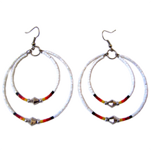 Load image into Gallery viewer, Memory Wire Double Hoop Earrings