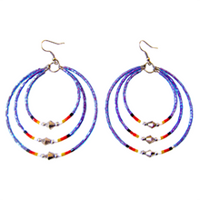 Load image into Gallery viewer, Memory Wire Triple Hoop Earrings