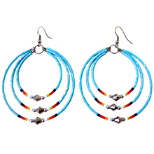 Load image into Gallery viewer, Memory Wire Triple Hoop Earrings