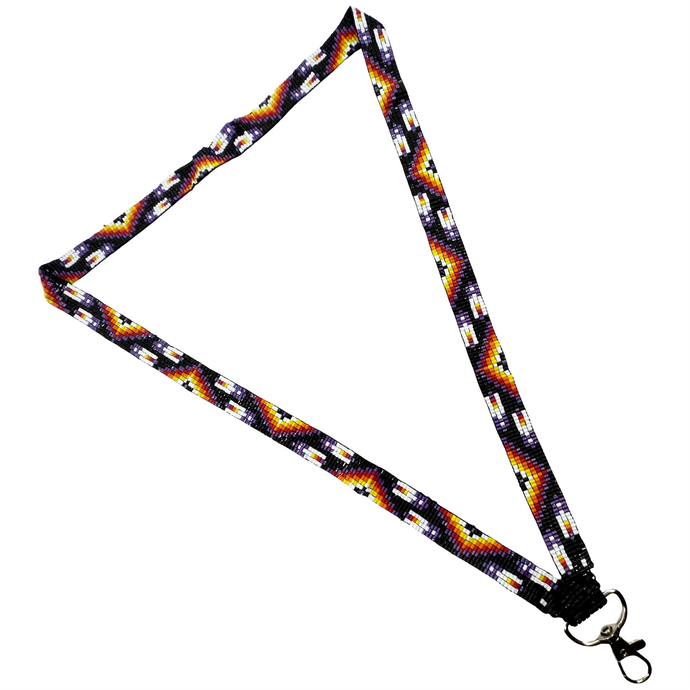 Many Feather Loomed Lanyard