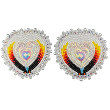 Load image into Gallery viewer, Heart Glam Earrings
