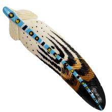 Load image into Gallery viewer, Painted Stem Bone Feather Barrette
