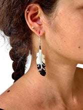 Load image into Gallery viewer, Carved Eagle Feather Bone Earring
