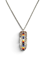 Load image into Gallery viewer, Inlay Feather Pendant
