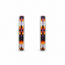 Load image into Gallery viewer, Inlay Hoop Earrings
