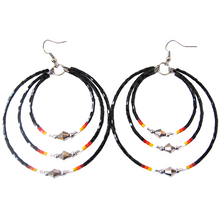 Load image into Gallery viewer, Memory Wire Triple Hoop Earrings

